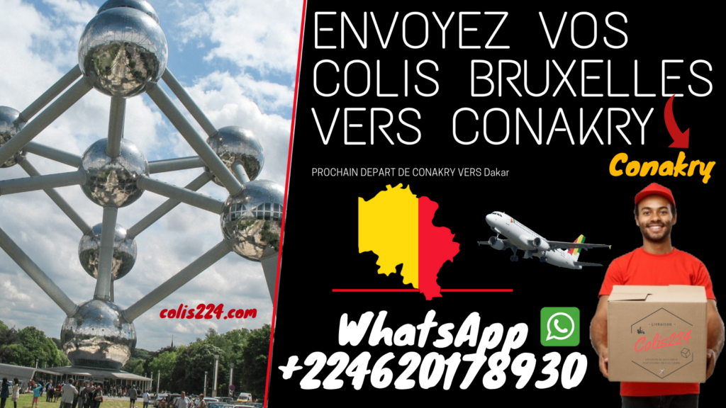 Livraison colis Bruxelles vers Conakry Guinee